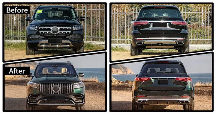 фото №16, Mercedes gls x167 бампер + диффузор gls 63 2019 – 2024