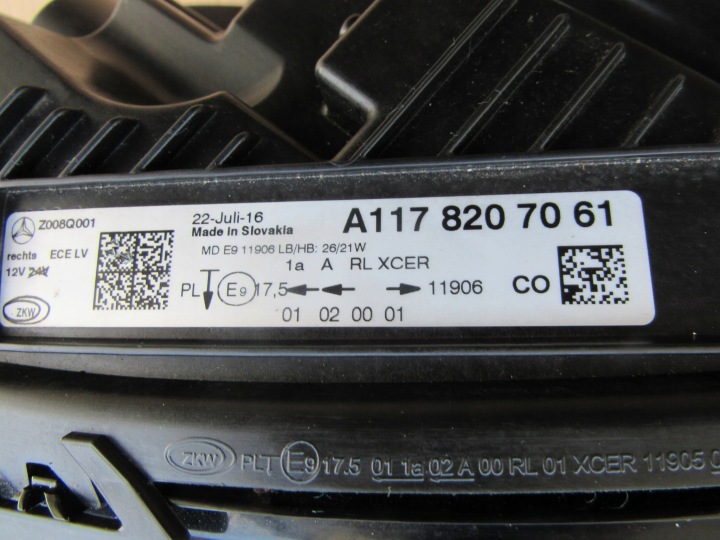 фото №12, Mercedes cla w117 117 рестайлинг фара правое перед правая передняя полный led