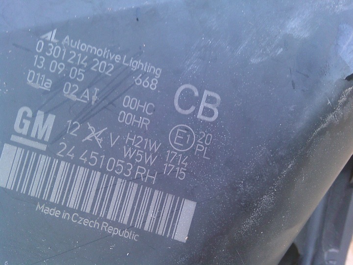 фото №9, Opel zafira b лампи перед права +ліва 24451053 24451052 європа