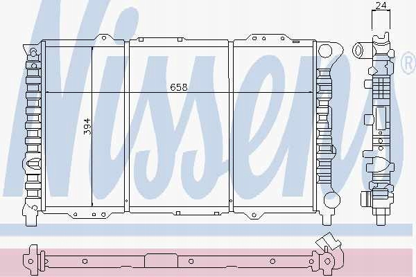 фото №15, Радиаторов двигателя nissens 60053 60619883