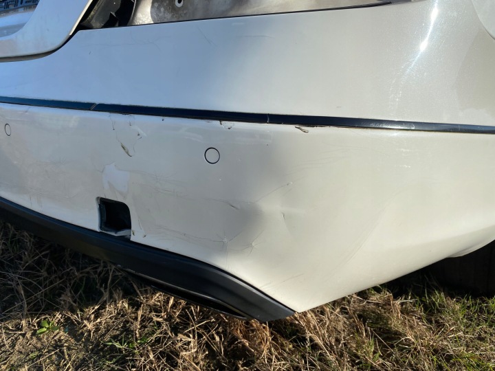фото №8, W218 cls mercedes заднее бампер спойлер накладка бампера зад pdc
