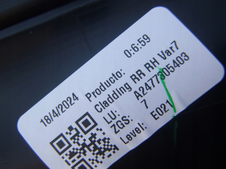 фото №7, Планка зад права mercedes glb eqb w247 a2477305403