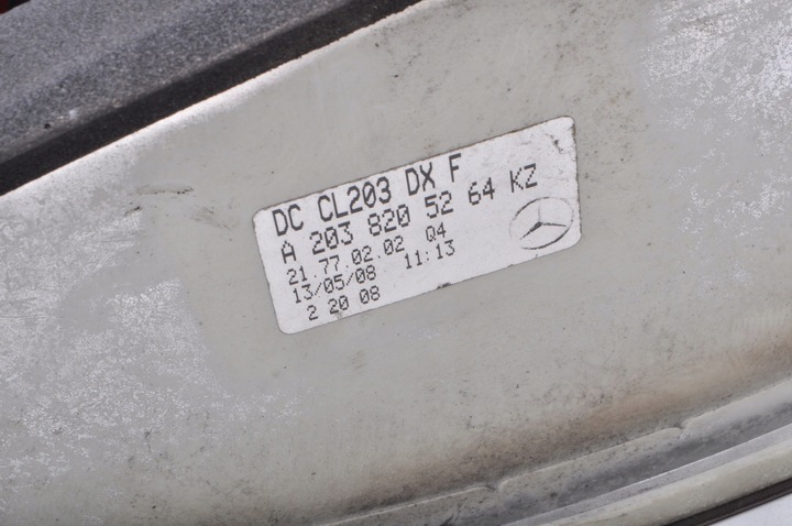 фото №9, Mercedes clc cl203 купе лампа права задня правий зад a2038205264