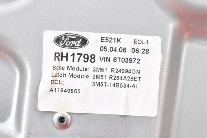 фото №4, Склопідйомник правий зад 3m51-r045h22-a ford focus c-max 1 i 03-10