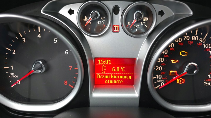 фото №10, Ford focus mk2 рестайлинг c-max mk1 fl kuga i спидометр дисплей 2008 r. бензин