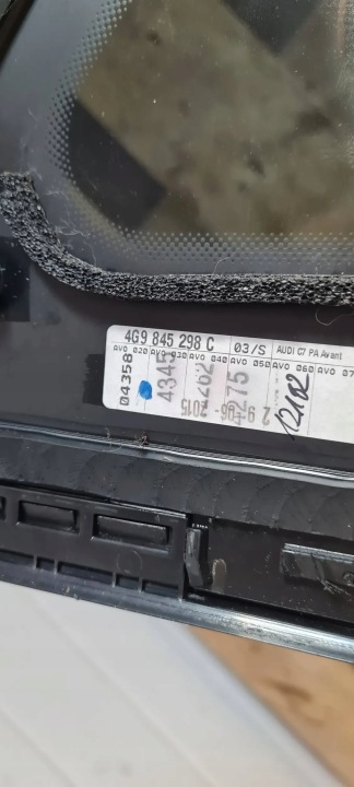 фото №13, A6 c7 4g рестайлинг стекло кузова правая правое зад универсал 15r 4g9845298c