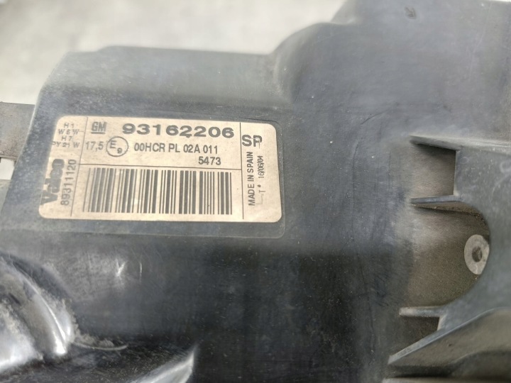 фото №8, Фара передняя правая opel tigra ii 93162206 89311120 valeo