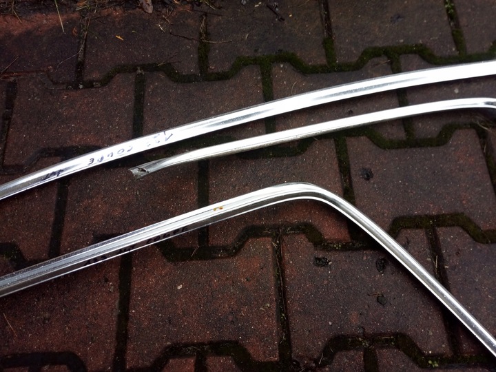 фото №4, Планки стёкла зад 3 szt. kpl mercedes w 123 купе