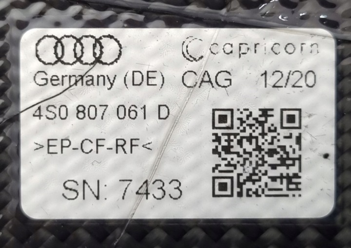 фото №15, Спойлер бампера перед карбон audi r8 rs8 4s 4s0807061d