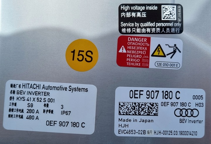 фото №13, Двигун електричний зад audi e-tron 0ef901141t