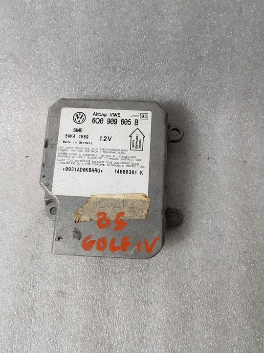 фото №1, Датчик подушка безпеки golf iv passat b5 audi a4 6q0909605b