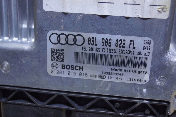 фото №8, Блок управления двигателя audi a4 b8 a5 8t 2.0 tdi cag 03l906022fl