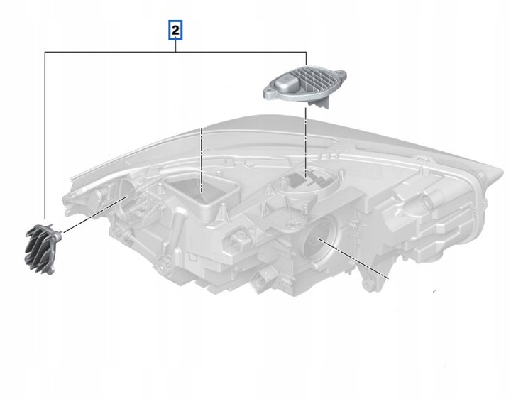 фото №1, Kpl модулей led лампы перед bmw 1 f40 / 2 f44 оригинальный номер