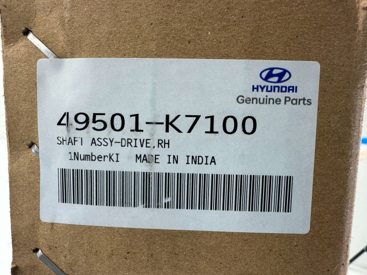 фото №8, Полуось передняя перед сторона правая hyundai i10 49501k7100