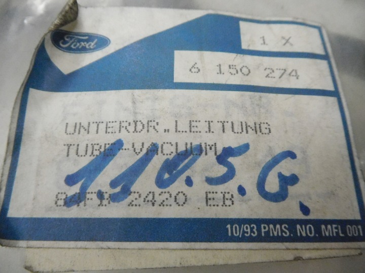 фото №7, Трубка  вакуум ford fiesta mki/mkii 1976-1989 oem номер 6150274