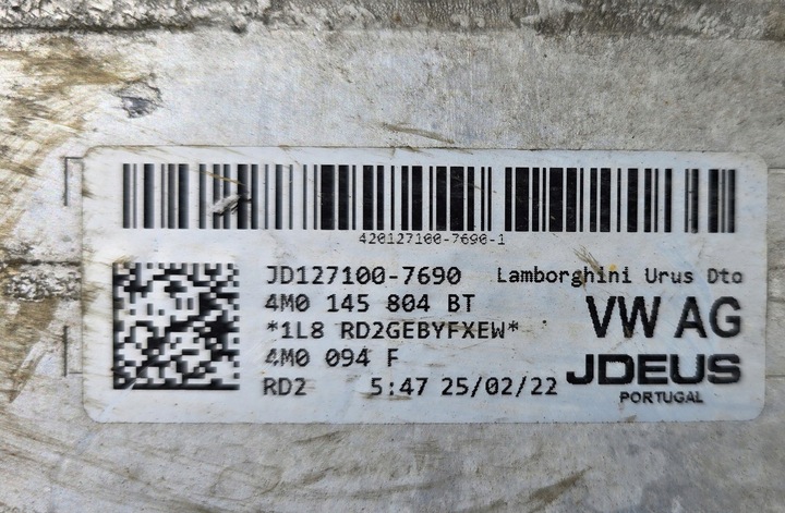 фото №5, Радіаторів інтеркулер lamborghini urus audi rsq8 4m0145804