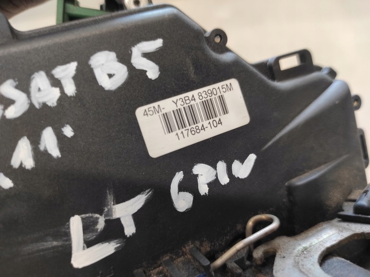 фото №5, Vw passat b5 fl рестайлинг 00- замок левый зад 6pin 3b4839015m