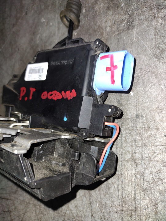 фото №5, Замок дверь правые зад skoda 7l0839016d 7 pin