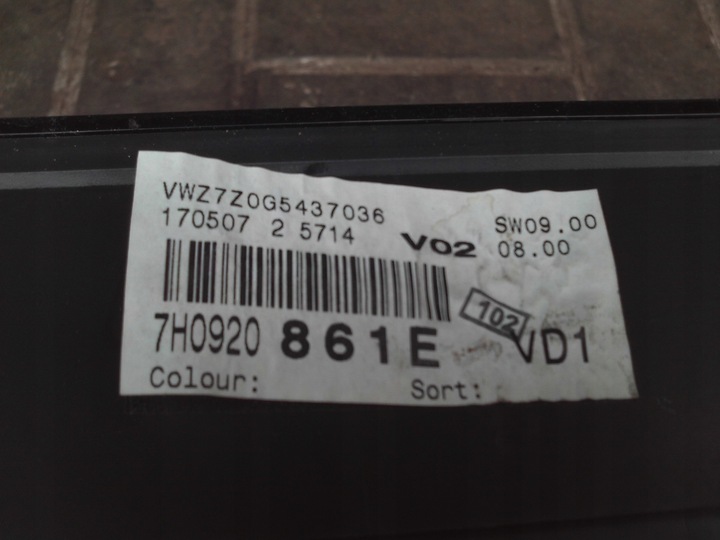 фото №7, Набір стартовий комп'ютер ключ vw t5 2.5tdi