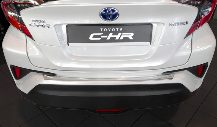 фото №4, Toyota c-hr crossover планка сталевий накладка na бампер зад