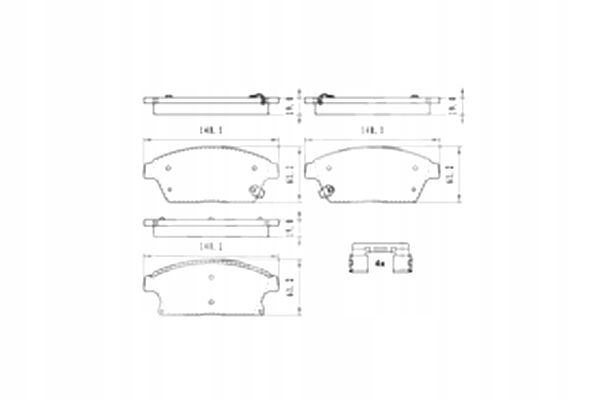 фото №2, Тормозные колодки тормозные передние chevrolet cruse trax opel astra j mokka