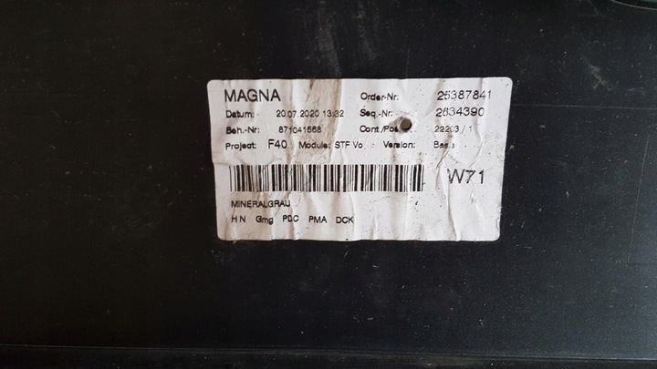 фото №13, Бампер переднее bmw seria 1 f40 минерально-серый