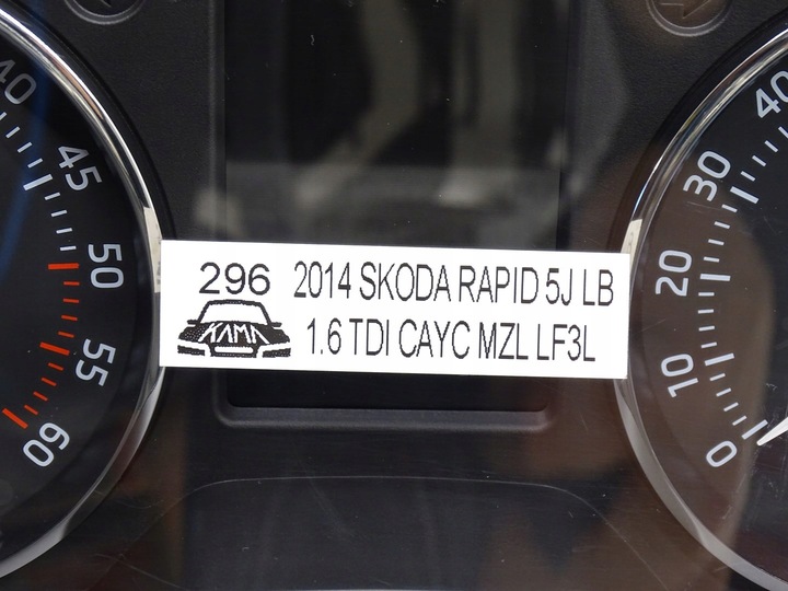 фото №8, Спідометр  манометр прилади skoda rapid 5j 1.6 tdi cay cayc 14r 5ja920940e