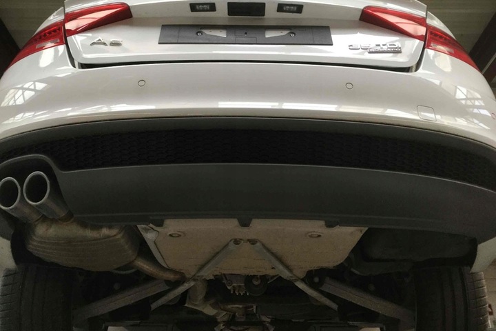 фото №13, Audi a4 a5 выхлоп 8k0253611bh 8k0253211ag глушитель 8k0 253 611 bh 8k 8t b8 ko