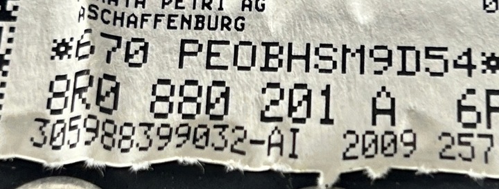 фото №9, Панель консоль подушка безпеки ремені замок запалювання ключ audi q5 i 8r