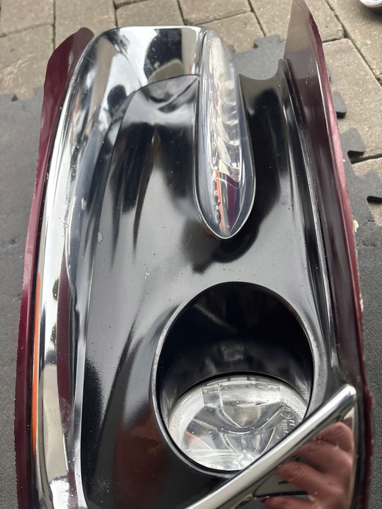 фото №3, Renault scenic iii 3 рестайлінг 13-15r решітка бампера перед ліва led галоген