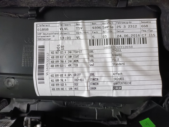 фото №12, Audi a6 c7 4g рестайлінг sedan сидіння сидіння диван обшивки тунель шкіра підігрів 30km