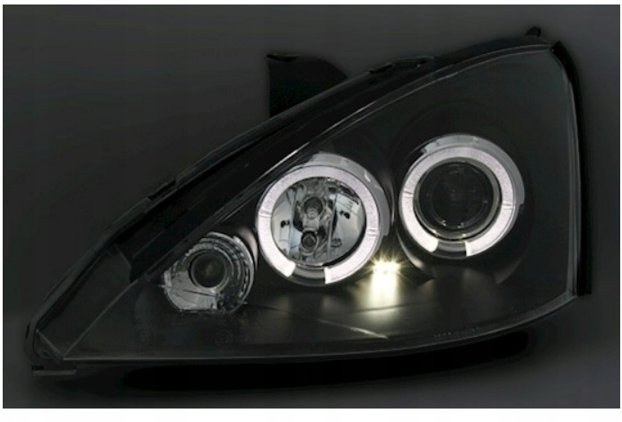 фото №2, Фары ford focus i 01-04 кольца led чёрный