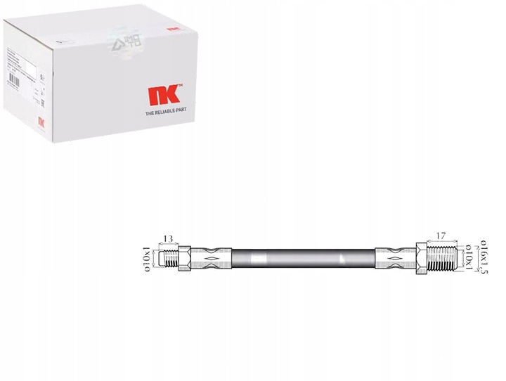 фото №1, Nk 8523104 шланг тормозной гибкий