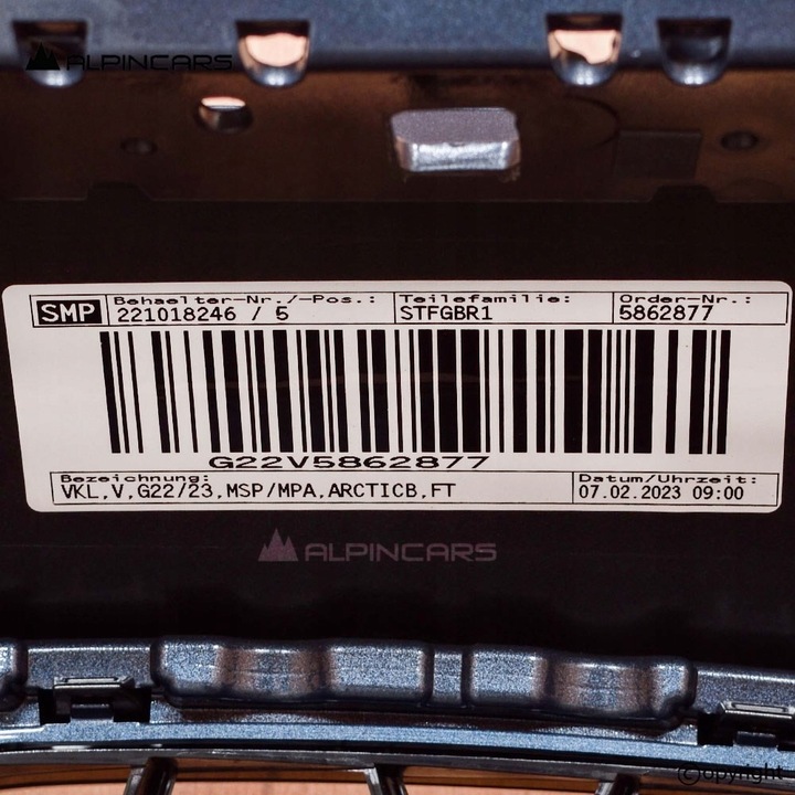 фото №7, Bmw g22 g23 m набір бампер перед arctic race blu