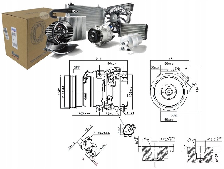 фото №1, Nissens 890066 компрессор, кондиционер