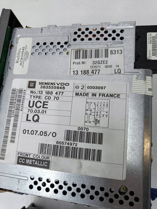 фото №12, Opel signum 2006 панель / радіопрогравач cd/dvd/gps