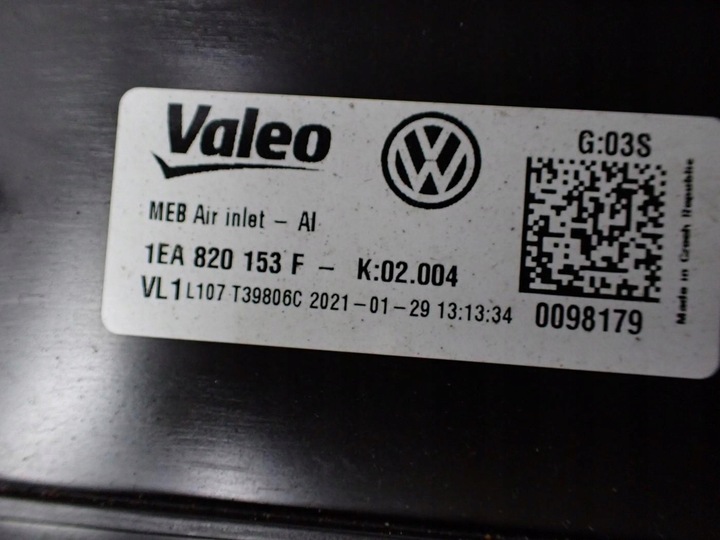 фото №8, Обігрівач електричний європа 1ea820153f 1ea820153 vw id3 id.3 21r