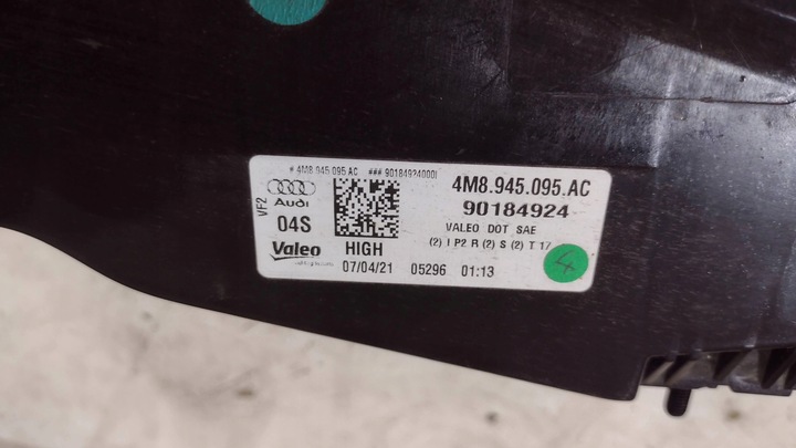 фото №12, Audi q8 rsq8 4m8 лампи лампа зад led usa matrix