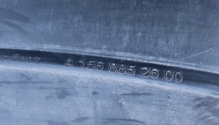 фото №16, Mercedes gla x156 w156 2013- спойлер накладка бампера зад рестайлинг a1568852600