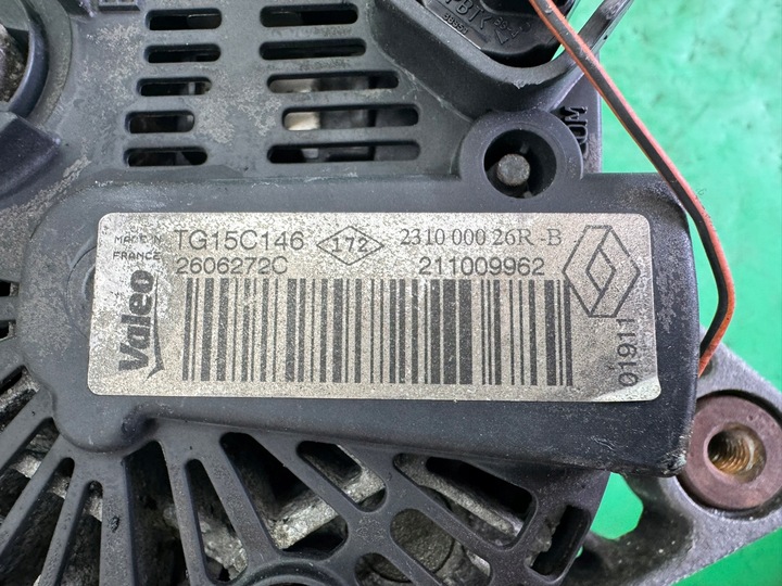 фото №7, Генератор двигуна генератор 231000026r renault megane 3 iii 1.5 dci 08-