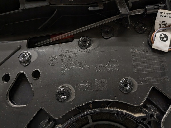 фото №7, Боковина обивка дверь правые правые перед bmw e92 e93 кожа uk 05-09r