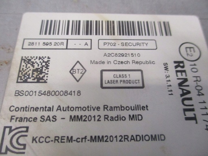 фото №6, Радіо cd renault kangoo ii рестайлінг