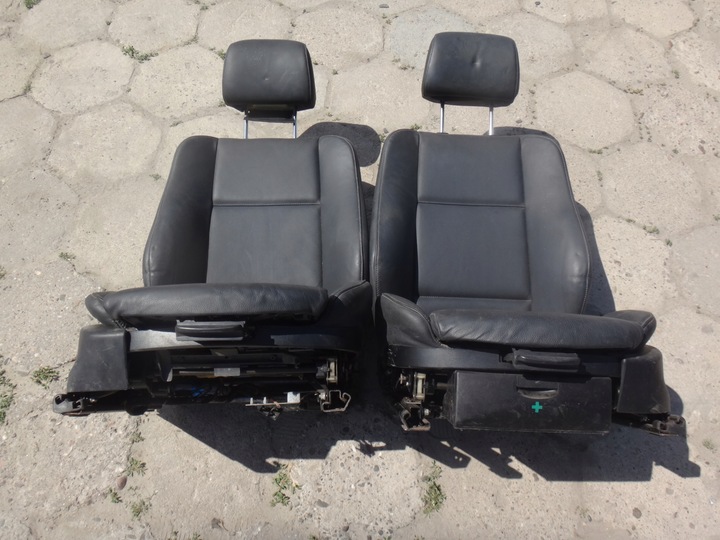 фото №8, Комплект сидений сиденья диван зад кожа bmw x5 e53 чёрные м-пакет