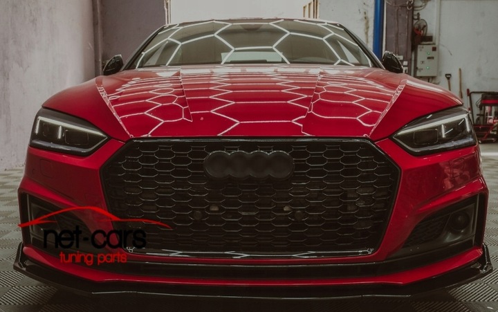 фото №12, Спойлер spliter накладка audi a5 f5 b9 16-19 звичайний бампер чорний блиск