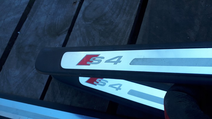 фото №7, S4 b8 рестайлінг планки порогові sline накладки na пороги