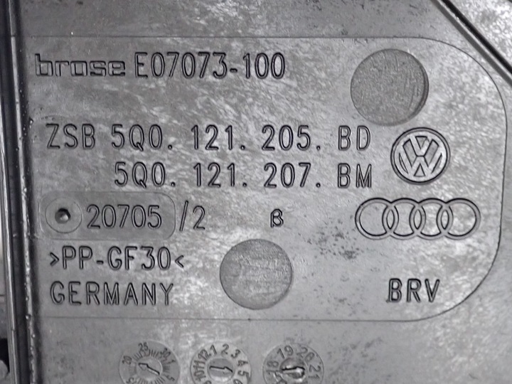 фото №7, Корпус вентилятора вентилятор 5q0121205bd 5q0959455bf skoda octavia iv 2.0d