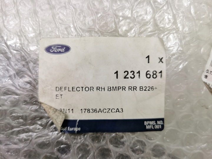 фото №11, Накладка бампера праве зад ford fiesta mk6 aso 1231681