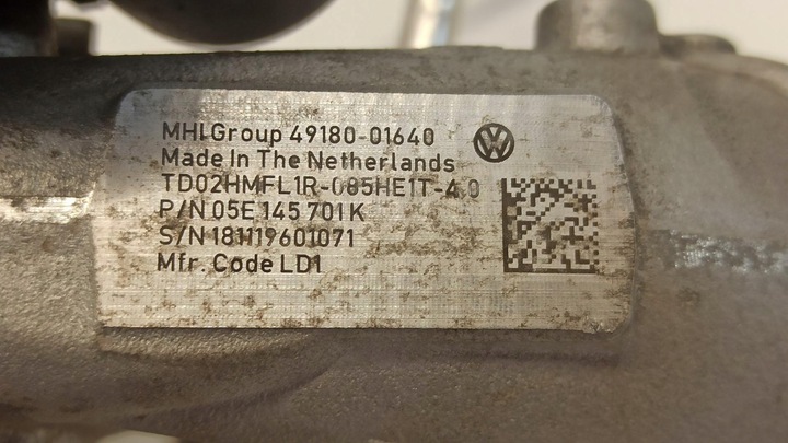 фото №6, Audi q3 83a 83f турбина turbospężarka 1.5 tsi 05e145701k