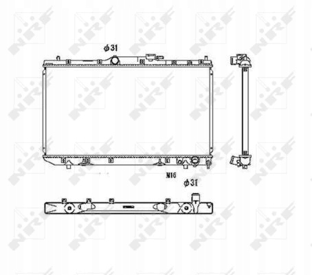 фото №1, Радиаторов воды toyota avensis t22 97-03 2.0