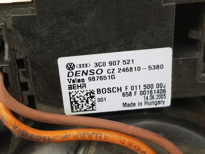 фото №13, Повітродувка повітропровід + резистор / vw passat b6 b7 touran i altea / перевірена